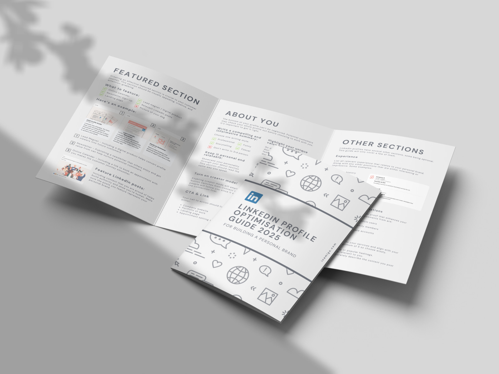 Inamigo linked branding web design 0.10